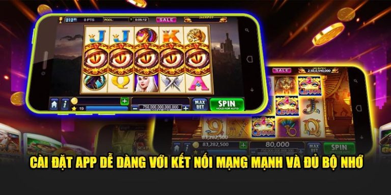 Cài đặt app dễ dàng với kết nối mạng mạnh và đủ bộ nhớ