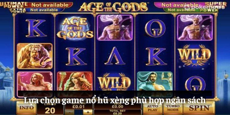 Lựa chọn game nổ hũ xèng phù hợp ngân sách
